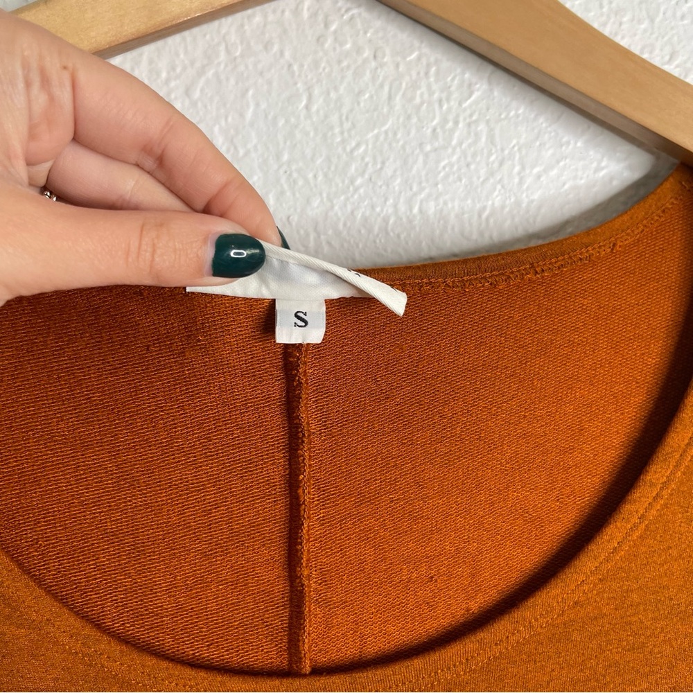 Bryn Walker Rust‎ Orange Brown Long Sleeve Top Size Small - Picture 3 of 5